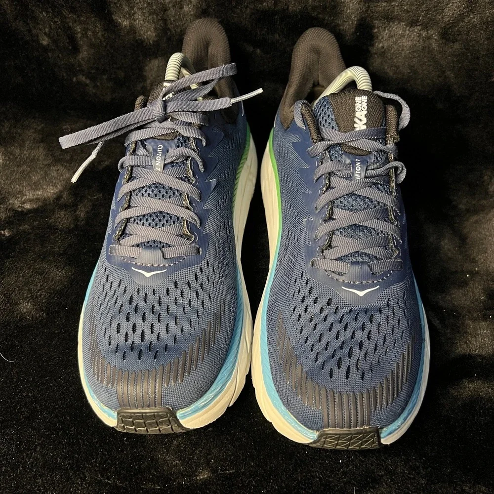 Hoka One One Clifton 7 1110508 Moan Mens 9.5 Running Shoes Moonlit Ocean Sneaker